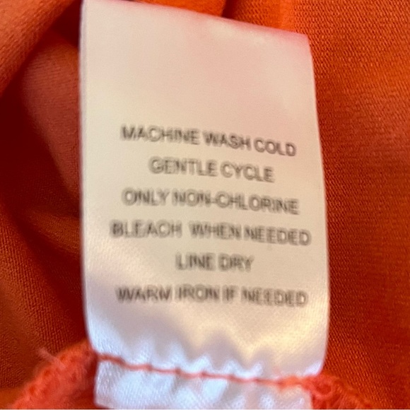 Daniel Rainn Orange Jersey Knit Halter Maxi Dress with Macrame Neckline S - Picture 14 of 14